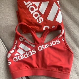 Red adidas matching set ❤️